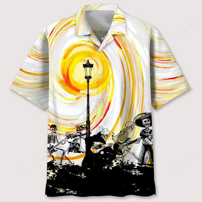 Guitar Abstract Painting Hawaiian Shirt