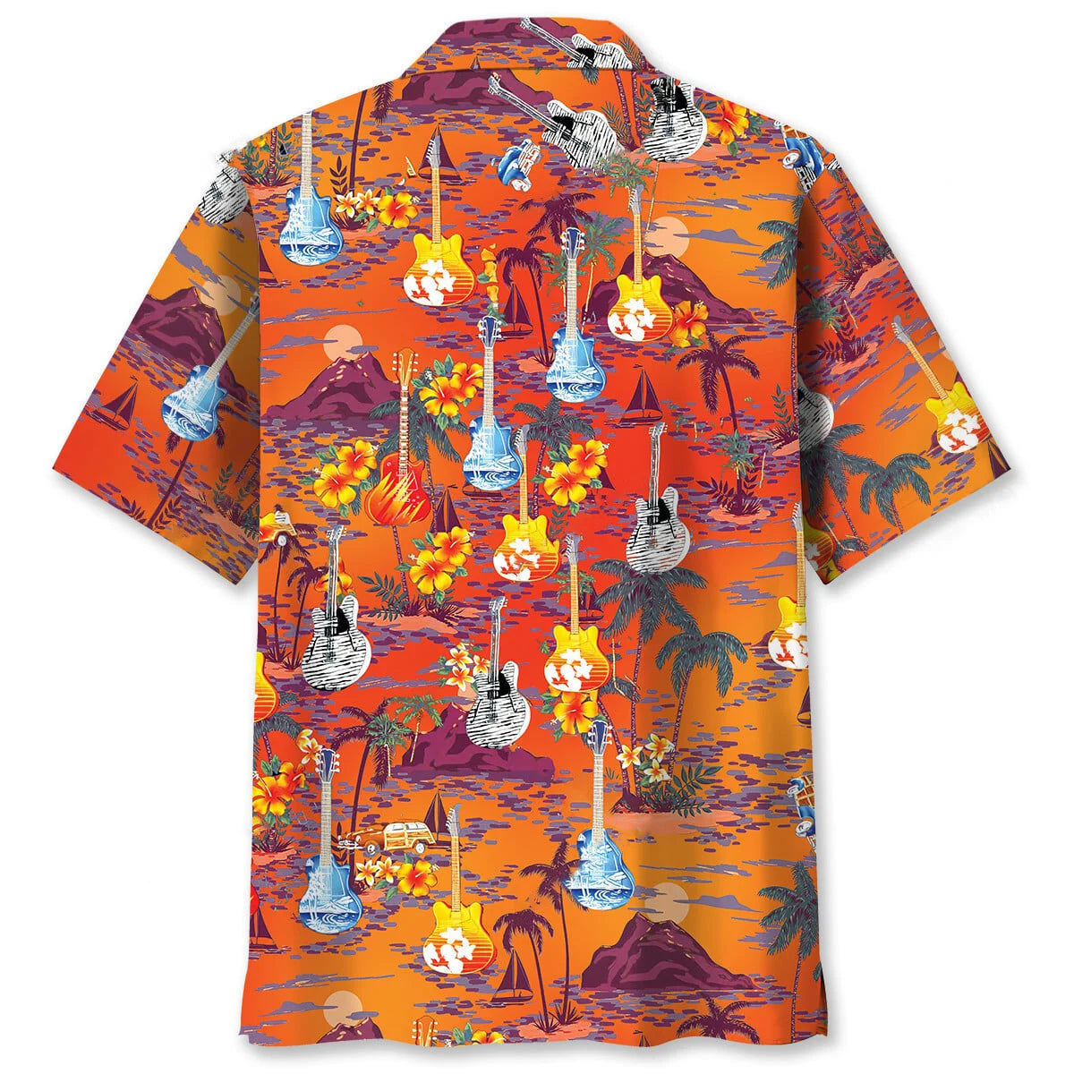 Guitar Beach Hawaiian Shirt