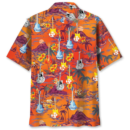 Guitar Beach Hawaiian Shirt