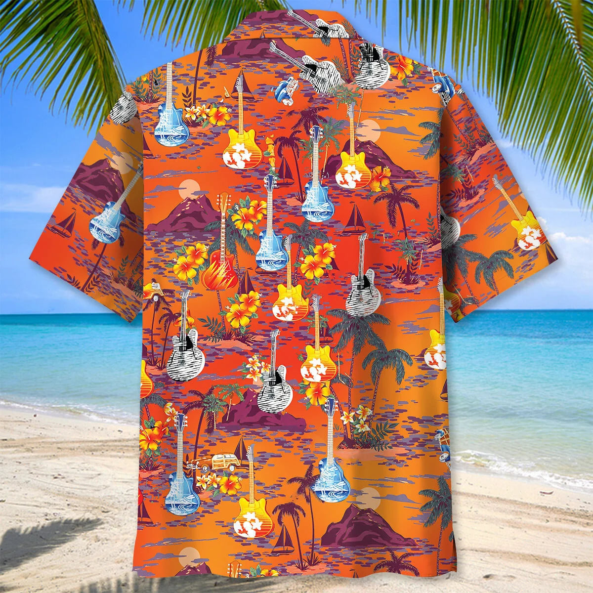 Guitar Beach Hawaiian Shirt