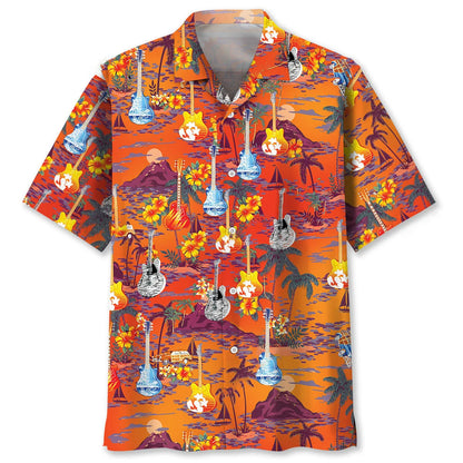 Guitar Beach Hawaiian Shirt