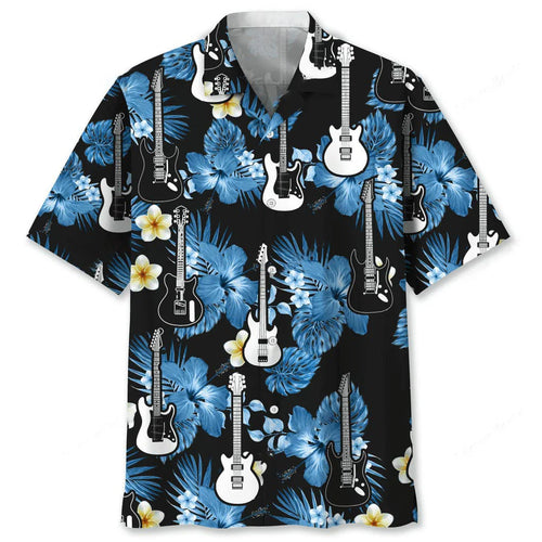 Guitar Nature Hawaiian Shirt - M - hawaiian shirt
