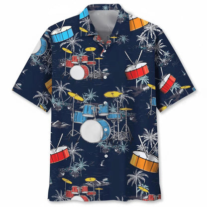 Guitar Nature Tropical Hawaiian Shirt