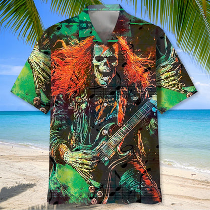 Guitar Rock Star Hawaiian Shirt