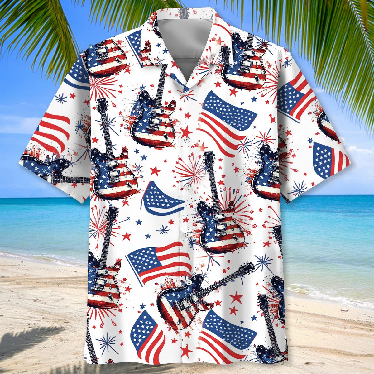 Guitar Usa Proud Hawaiian Shirt