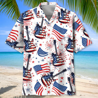Guitar Usa Proud Hawaiian Shirt