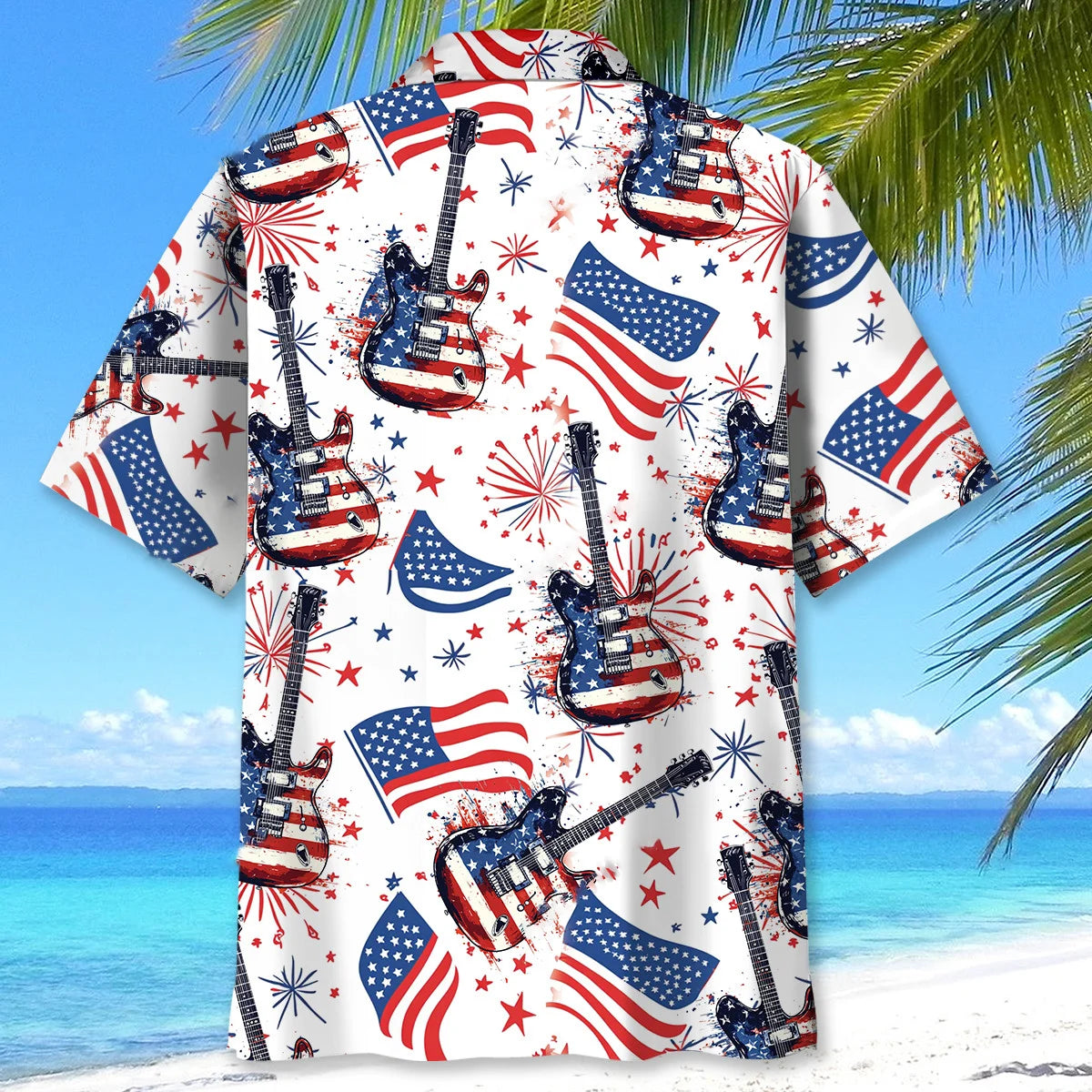 Guitar Usa Proud Hawaiian Shirt
