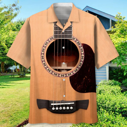 Guitar Vintage Hawaiian Shirt - S - hawaiian shirt