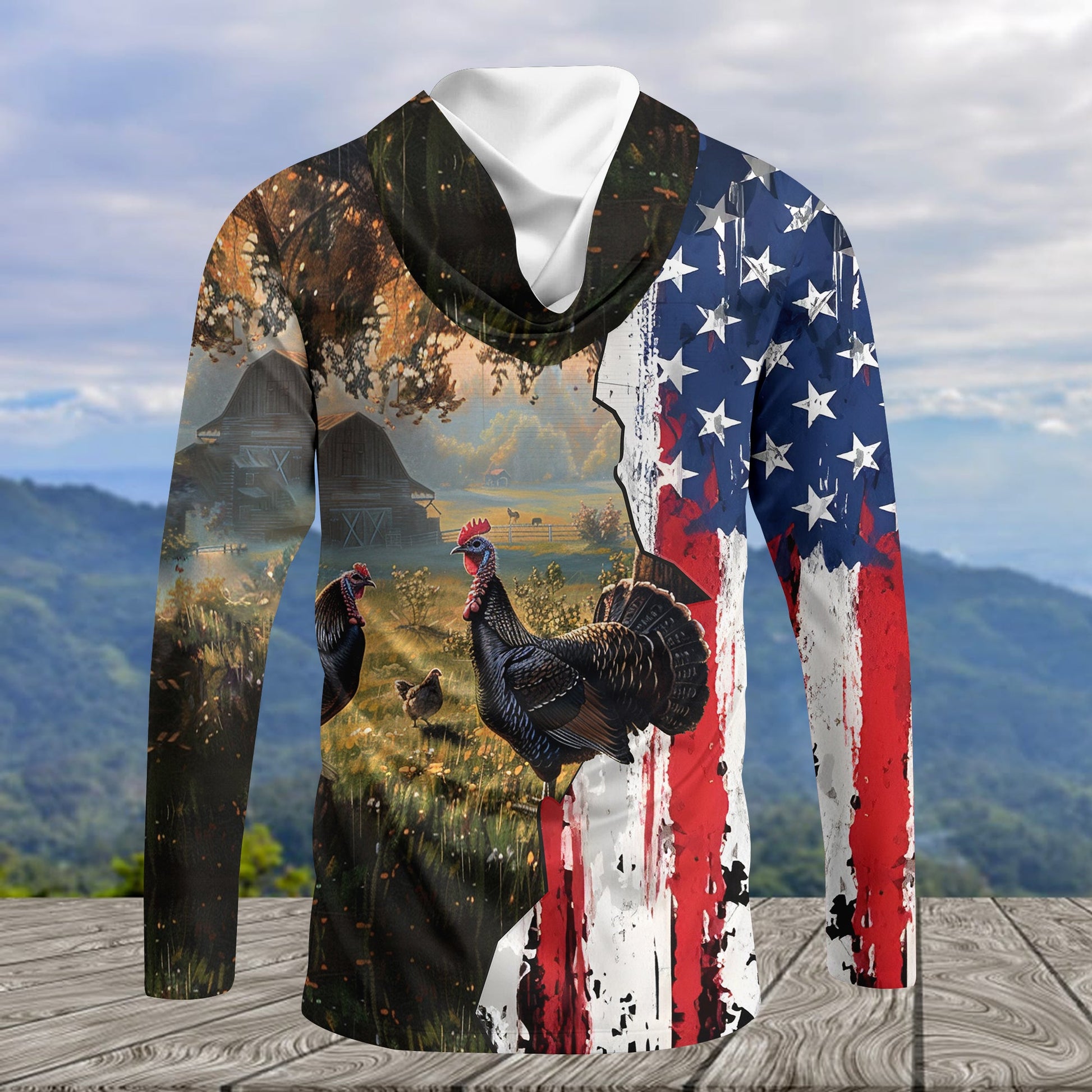 Realistic Patriotic Turkey  Peaceful All Over Print Shirt