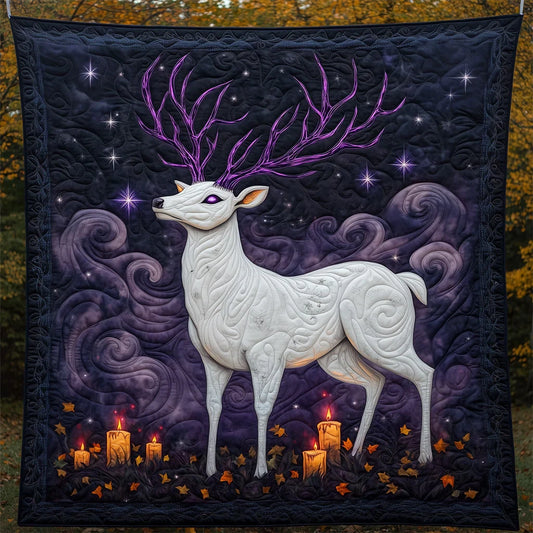 Halloween Enchanted Deer Quilt Blanket