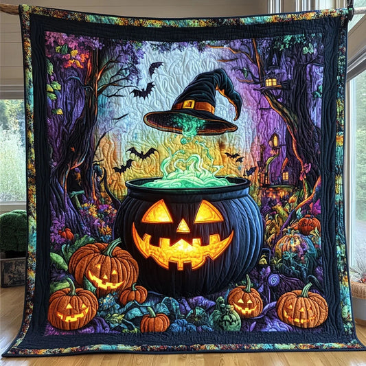 Halloween Mage Quilt Blanket