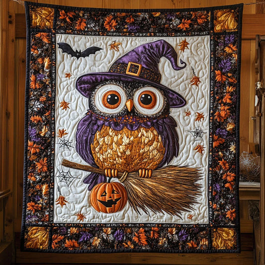 Halloween Owl Quilt Blanket