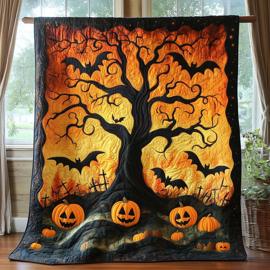 Halloween Spirit Quilt Blanket