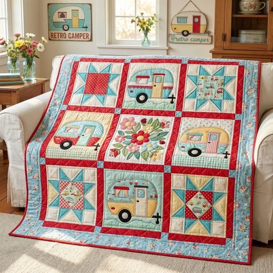 Happy Camper Quilt Blanket