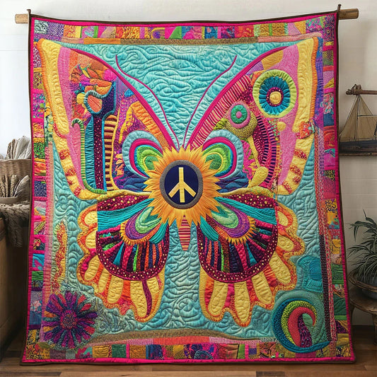 Happy Field Butterfly Quilt Blanket