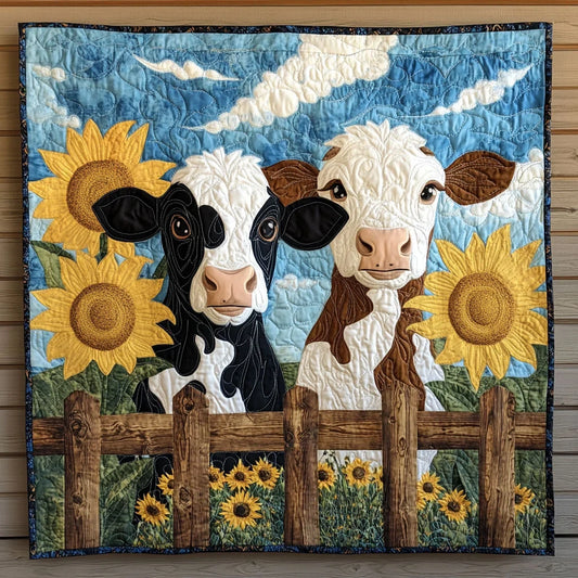 Happy Heifers Quilt Blanket