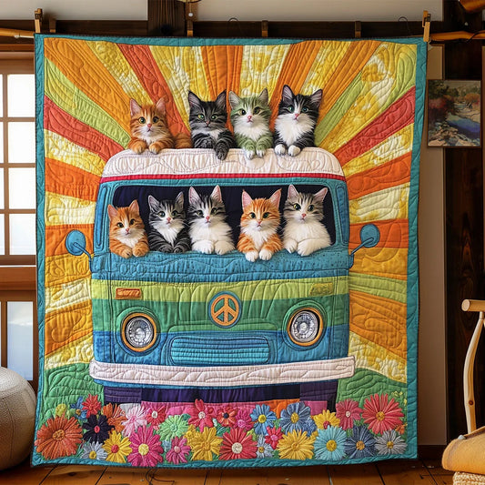 Happy Riders Quilt Blanket