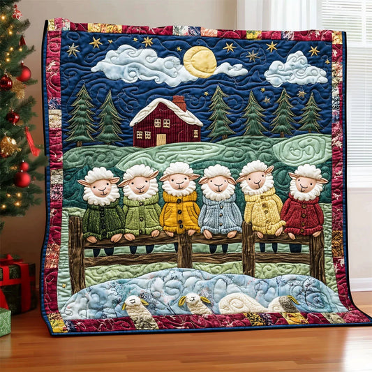 Happy Sheep Quilt Blanket