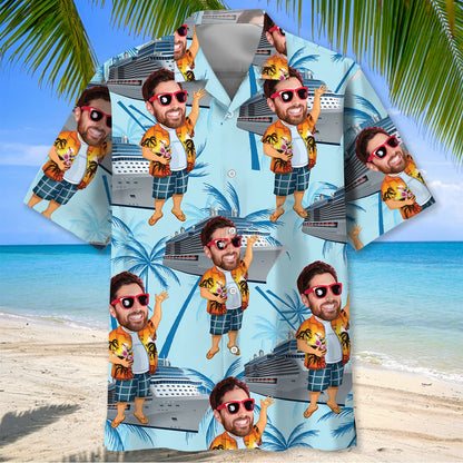 Happy Cruise Custom Photo Hawaiian Shirt