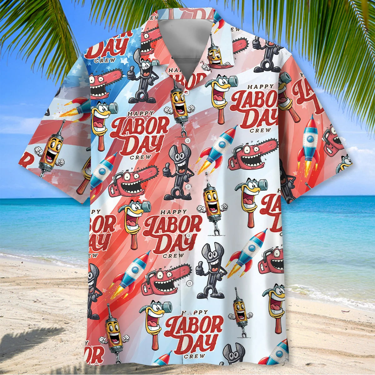 Happy Labor Day Crew Hawaiian Shirt