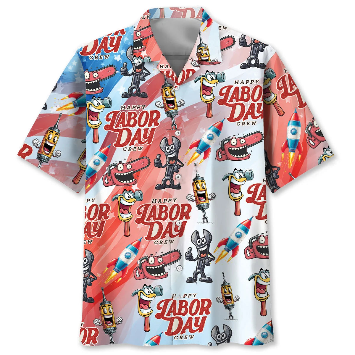 Happy Labor Day Crew Hawaiian Shirt