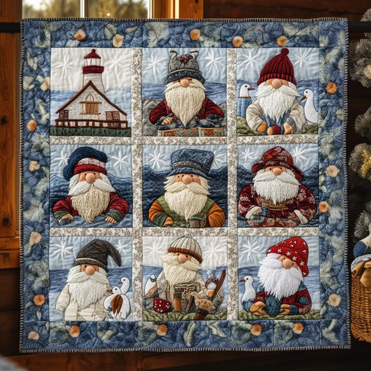 Harbor Gnome Quilt Blanket