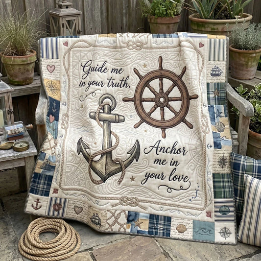 Harbor Of Faith And Love Quilt Blanket