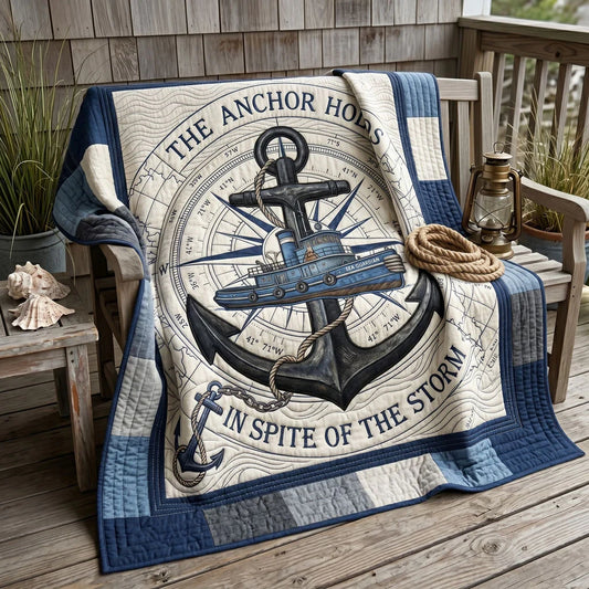 Harbor Through The Storm Quilt Blanket