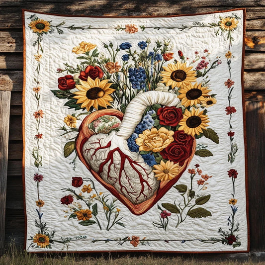 Harmony Heart Quilt Blanket