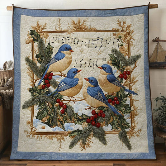 Harmony Song Bluebird Quilt Blanket