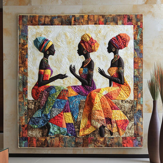 Harmony Spirit Woman Quilt Blanket