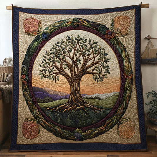 Harmony Tree Of Life Quilt Blanket