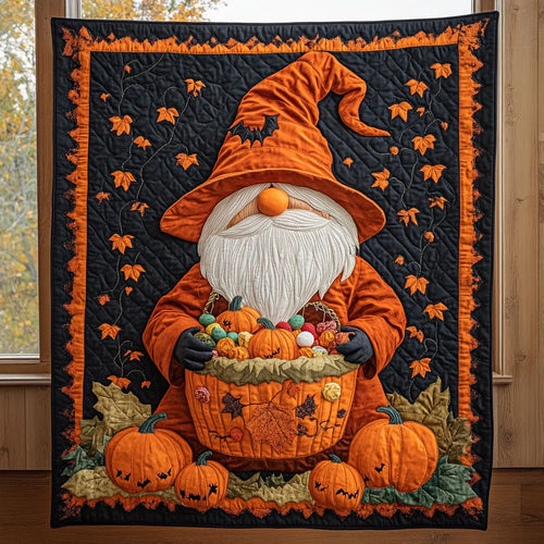 Harvest Gnome Quilt Blanket