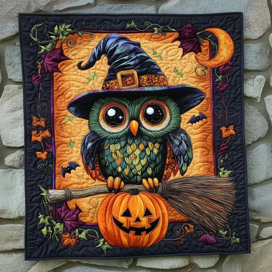 Harvest Owl Magic Quilt Blanket