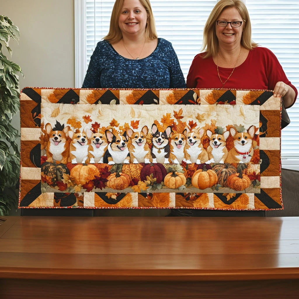 Harvest Row Quilted Table Runner