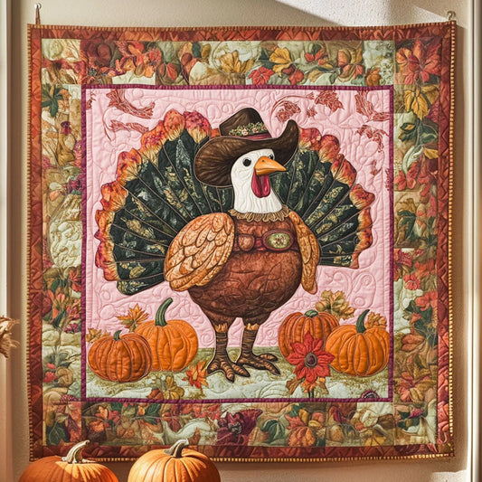 Harvest Turkey Quilt Blanket