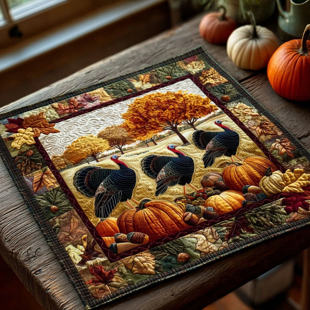 Harvest Walk Quilted Table Topper