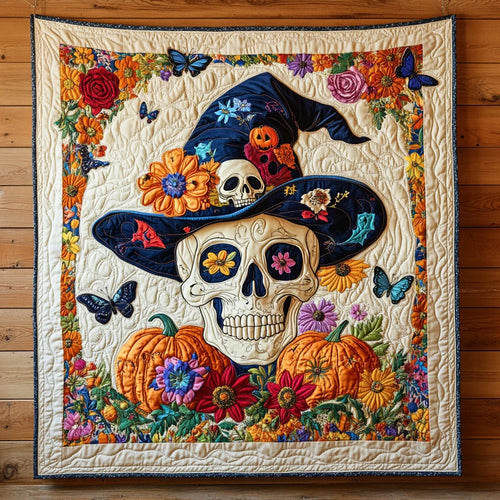 Haunted Bloom Quilt Blanket