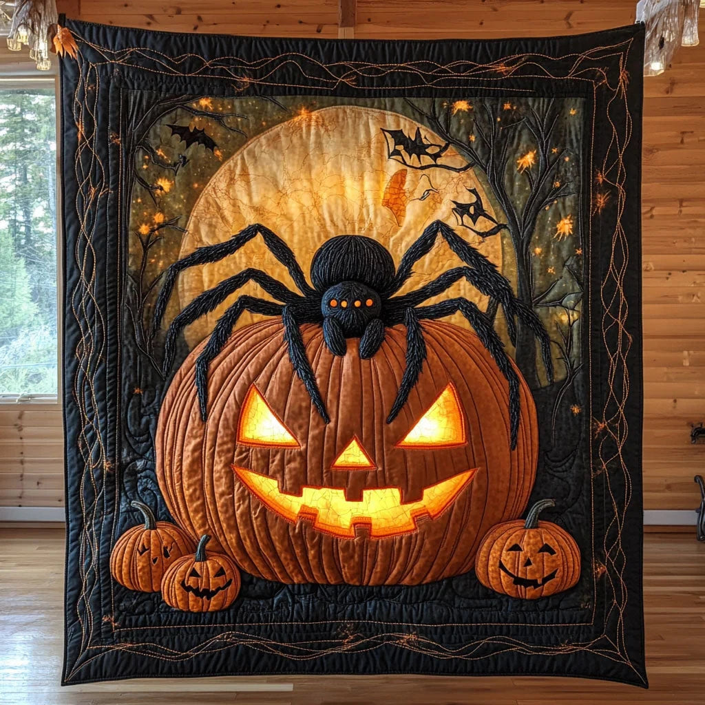 Haunted Flame Quilt Blanket