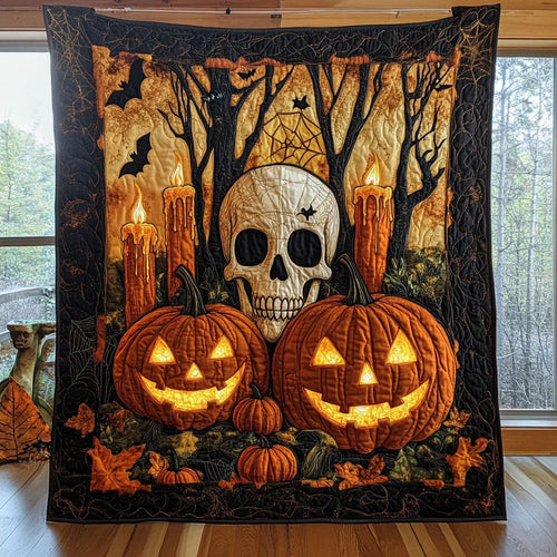 Haunted Flame Quilt Blanket
