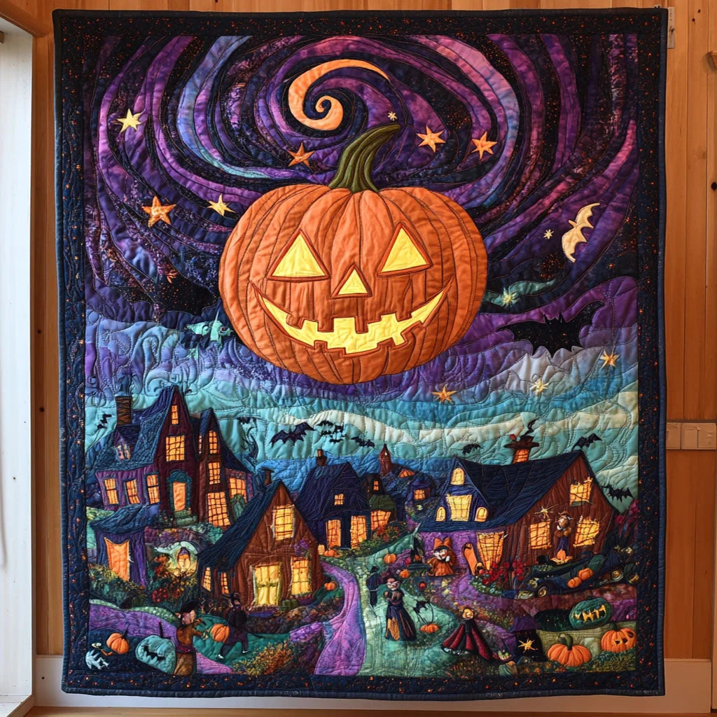 Haunted Swirls Quilt Blanket