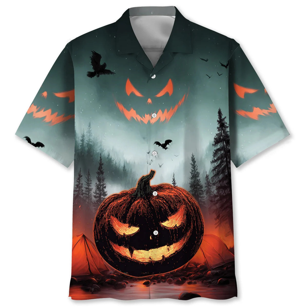 Haunted Lakeside Campground Hawaiian Shirt
