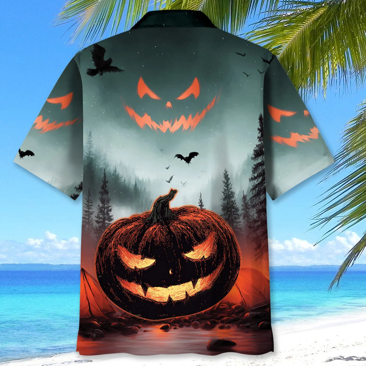 Haunted Lakeside Campground Hawaiian Shirt
