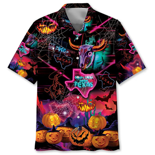 Haunted Texas State Hawaiian Shirt - S - hawaiian shirt