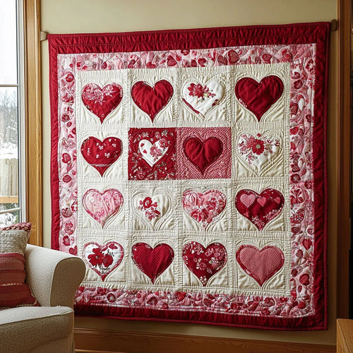 Heart Of Love Quilt Blanket