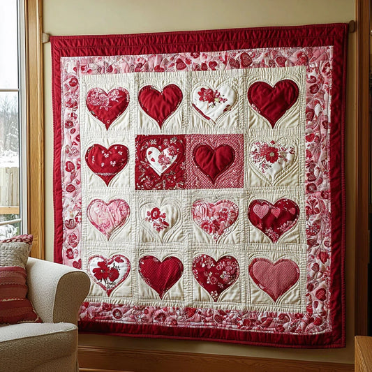 Heart Of Love Quilt Blanket