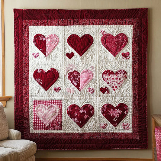Heart Of Love Quilt Blanket