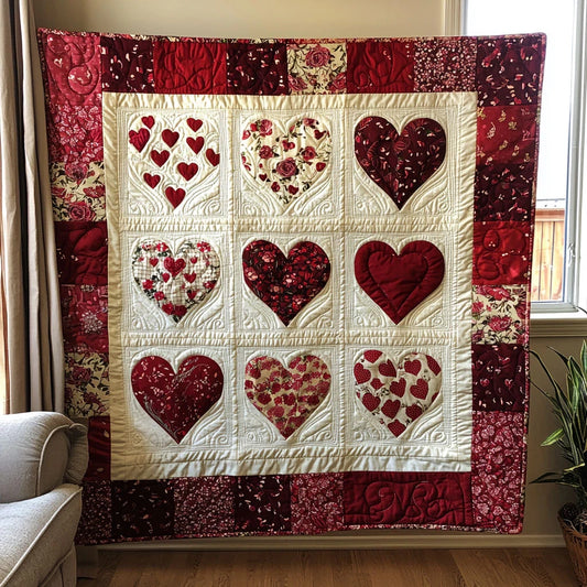 Heart Of Love Quilt Blanket