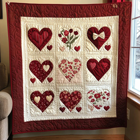 Heart Of Love Quilt Blanket