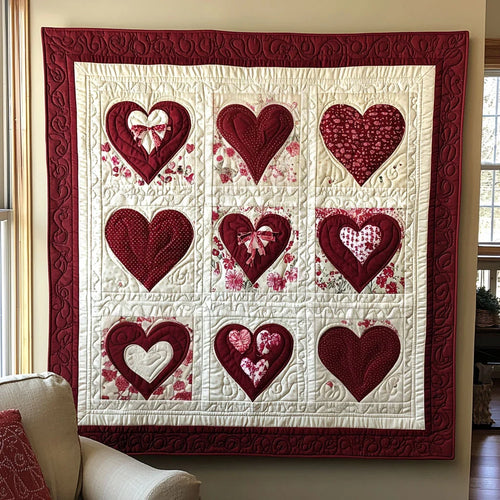 Heart Of Love Quilt Blanket